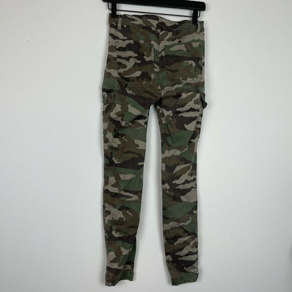 J.Crew Camo Skinny Cargo Jeans Green Brown Size 25 - Picture 4 of 6